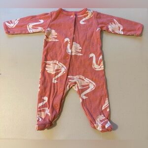 Carter’s 3month Pink Swan Print One Piece